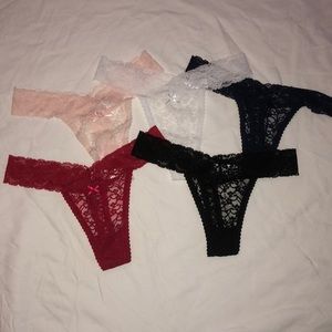Brand new, never worn SET of 5 lace panties
